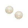 Junior Jewels 14K Yellow Gold Children's Freshwater Pearl And CZ Earrings - 3 of 3