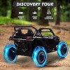 2 Seater Kids Electric Utv, 24V 4WD Ride On Car with Remote Control, Battery-Powered Off-Road Toy, Led Lights, and Music for Boys and Girls - 4 of 4
