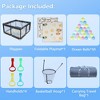Baby and Toddler Playpen, Removable Safety Fence with Basketball Stand, Travel Bag, Foldable Play Mat, Ocean Ball, Indoor and Outdoor Handrails - 4 of 4