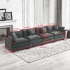 Sapphtopaz Modern Cloud Sofa Couches for Living Room with 2 Layer Upholstered Comfy Sofa with Chenille Fabric for Living Room,Apartment - 3 of 4