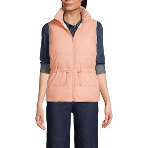 Lands' End Women's Wanderweight Reversible Packable Down Vest - 1 of 4