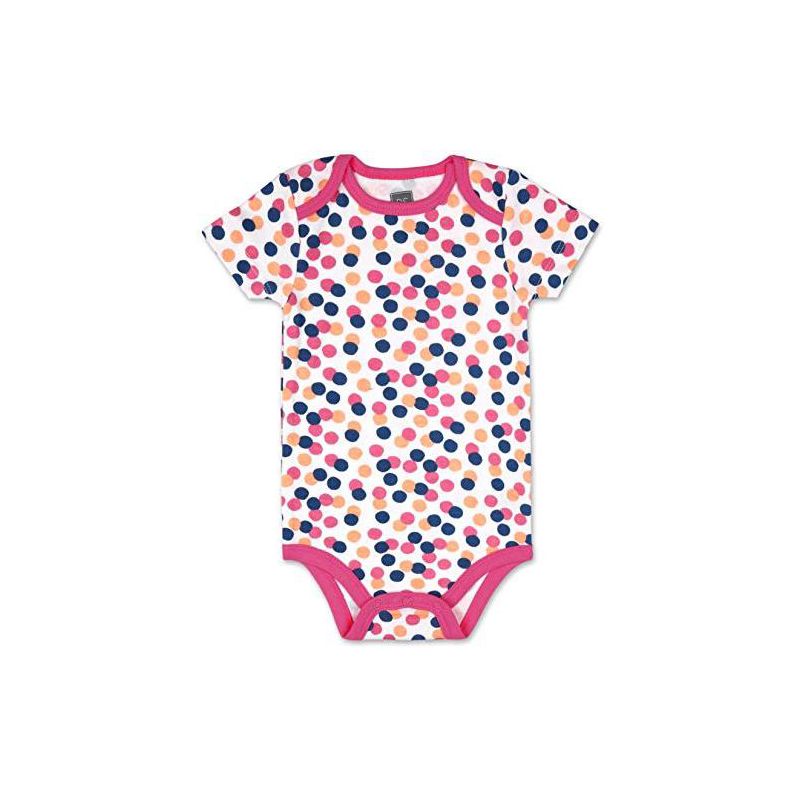 The Peanutshell Baby Girl Short Sleeve Bodysuits, 5-Pack, Dots & Ballet Slippers, Newborn to 24 Months, 2 of 7