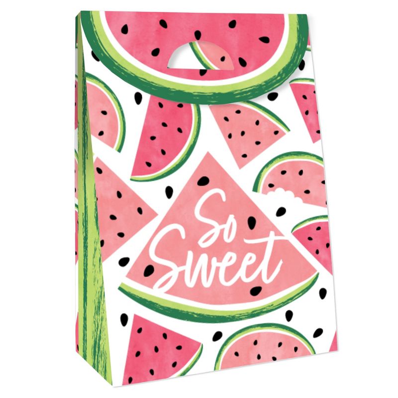 Big Dot of Happiness Sweet Watermelon - Fruit Gift Favor Bags - Party Goodie Boxes - Set of 12, 3 of 9