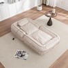 70" Velvet Best Human Sized Dog Bed Pet And Human Friendly Pet Beds, Adjustable Bean Bag Floor Sofa with Massage Pillow & 2 Soft Pillows-Cuddlewood - 2 of 4