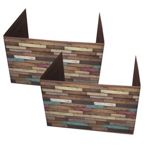 Teacher Created Resources® Reclaimed Wood Design Privacy Screen, Pack of 2 - 1 of 2