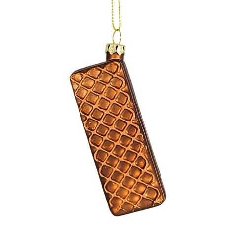 Cody Foster 3.75 In Peanut Butter Waffer Cookie Chocolate Covered Tree Ornaments - image 1 of 3