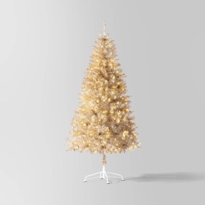 6.5' Tinsel Artificial Christmas Tree Gold - Wondershop™ - 1 of 4