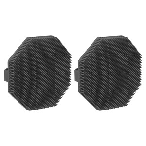 Unique Bargains Shower Silicone Body Scrubber 2 Pcs - 1 of 4