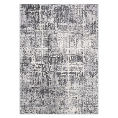 World Rug Gallery Distressed Abstract Stain Resistant Soft Area Rug