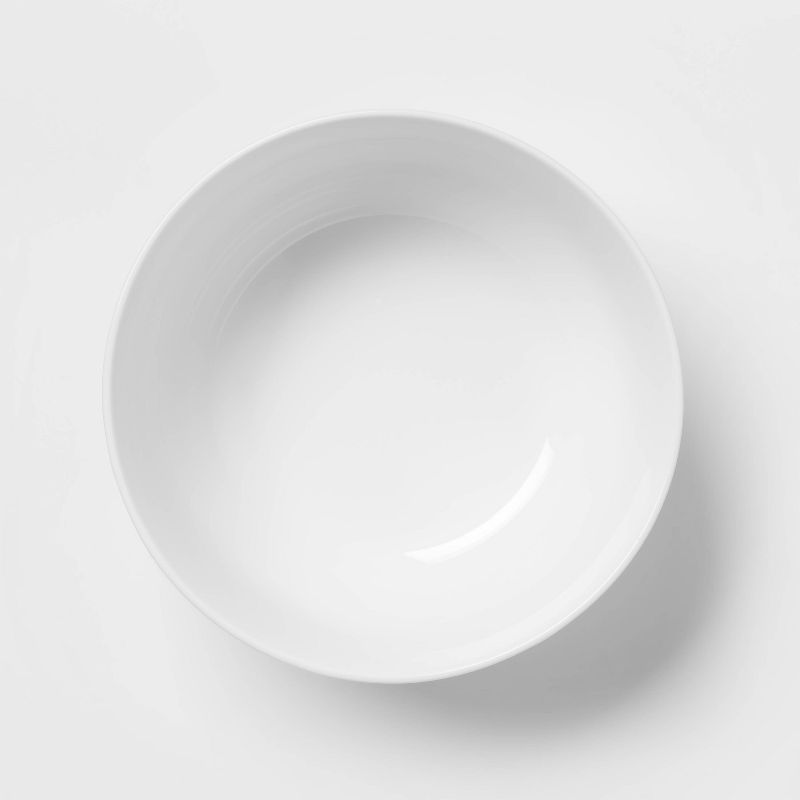 128oz Ceramic Beaded Serving Bowl White - Threshold&#8482;, 4 of 5