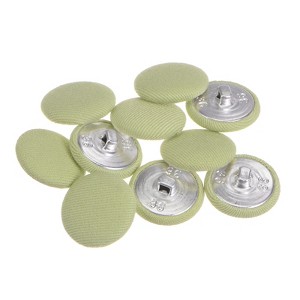 Unique Bargains Round Metal Sewing Cloth Covered Button 10 Pcs - 1 of 4