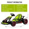 Kids Go Kart, Ride On Drift Kart with Dual 200W Motors, 24V Battery Powered Electric Drift Car, Outdoor 2-Speed Ride On Racing Toy - 2 of 4