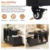 Racxily Coffee Table with Storage - Movable Wooden Center Table, for Home Living Room Office - 3 of 4