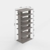Kumasinova 7-Tier Space-Saving Shoe Rack,Vertical Shoe Organizer with Hooks,Entryway Shoe Tower for Entryway,Hallway,Living Room - 2 of 4