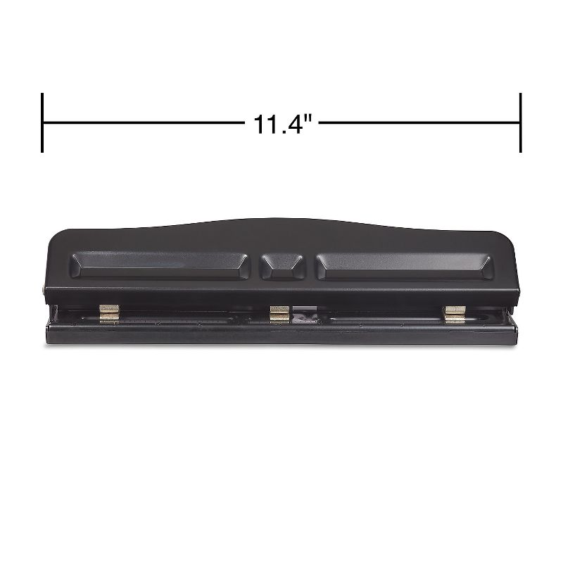 MyOfficeInnovations Adjustable Punch 10 Sheet Capacity Black (24539-CC/10574) 799809, 4 of 7