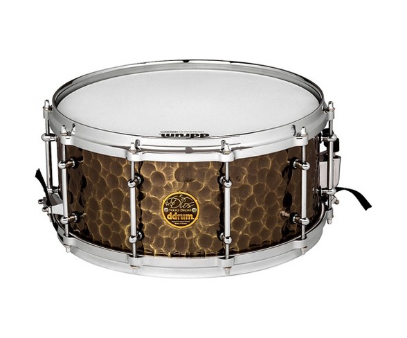 Ddrum Dios Hand Hammered Bronze Snare Drum 14 x 6.5 in. Bronze