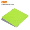 Unique Bargains Silicone Heat Resistant Multi-purpose Trivet Mat 4 Pcs - 3 of 4