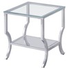 Coaster,Saide 2-piece Glass Top Coffee and End Table Set - 4 of 4