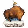 Old World Christmas Glass Blown Ornament, Santa with Bison - 2 of 3