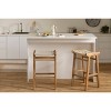 South Shore Set of 2 Balka Counter Height Barstools Cream/Natural - 2 of 4