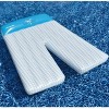 Swimline 77.5" Inflatable Swimming Pool Board Shorts Double Lounger 2-Person Float - Blue/White - 2 of 3