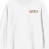 Wicked Part One Elphaba & Glinda Green & Pink Graphic Women's White Crew Neck Long Sleeve Sweatshirt - 2 of 4
