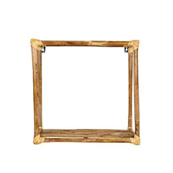 Square Wall Shelf Natural Cane by Foreside Home & Garden