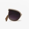 Anna-Kaci Unisex Classic Round Sunglasses with Matte Black Frame and UV400 Dark Lenses Lightweight Design - 3 of 3