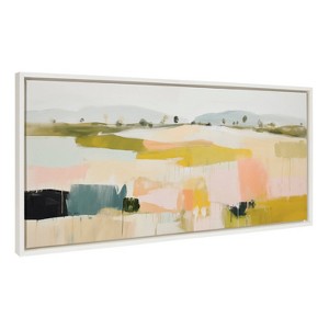 Kate & Laurel All Things Decor 18"x40" Sylvie Quaint Vista I Framed Canvas by Amy Lighthall White - 1 of 4