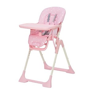 Baby High Chair, Foldable Feeding Chairs for Babies and Toddlers, Adjustable Height/Backrest/Footrest, Removable Tray, Fast Folding - 1 of 4