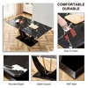 PAGED Rectangle Dining Table Modern Kitchen Table with Imitation Marble Texture Glass Tabletop, 71" Living Room Table for 6/8 Person - 3 of 4