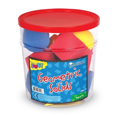 Colorful Soft Foam 3D Geometric Shapes Set of 12