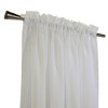 Habitat Cote d'Azure Sheer Rod Pocket Windows or Outdoor Living Space Traditional Style Insulated Curtain Panel 56" x 95" Ivory - 3 of 4