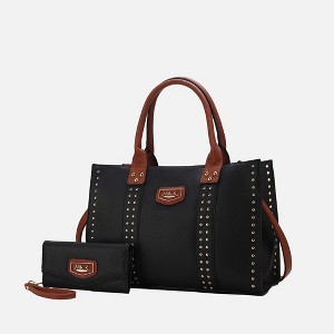 MKF Collection Davina Vegan Leather Women’s Tote Bag with wallet by Mia K - 1 of 4