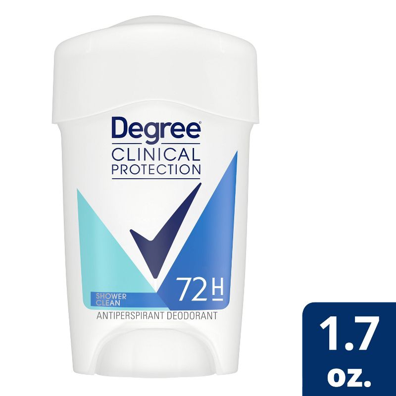 Degree Clinical Protection Shower Clean Antiperspirant &#38; Deodorant Stick - 1.7oz, 1 of 8