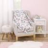 NoJo Disney Alice in Wonderland Light Blue, Pink, Yellow, and White Super Soft Plush Baby Blanket - 4 of 4