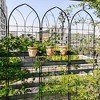 Aghana Digitals 2-Pack 78.7"x19.7" Rustproof Metal Trellis with Pot Holders for Outdoor Climbing - 2 of 4