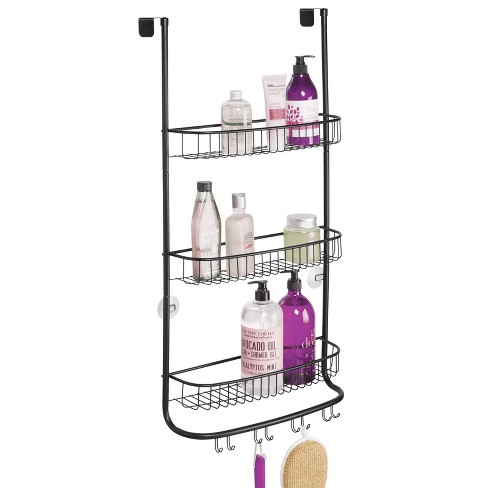 Mdesign Steel Bathroom Shower Caddy Hanging Rack Storage Organizer, Matte  Satin : Target