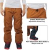Alpine Swiss Mens Snowboard Pants 10K Waterproof Insulated Cargo Ski Pants Breathable Winter Snow Sport Outdoor Trousers - 4 of 4
