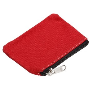 Unique Bargains Canvas Portable Home Change Coin Purse Pouch Bags with Zipper - 1 of 4