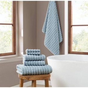 Brooklyn Loom 6pc Textured Zero Twist Bath Towel Set - 1 of 4