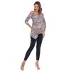 Maternity Printed Cold Shoulder Tunic - White Mark - 4 of 4