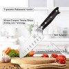 imarku Santoku Knife Chef Knife, 5 inch Ultra Sharp Asian Knife Japanese Chef Knife - Japanese SUS440A Stainless Steel - Ergonomic Pakkawood Handle - 4 of 4