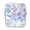 Disney Vegan Leather Crossbody Backpack with Adjustable Strap, The Little Mermaid Ariel and Flounder Poses Iridescent Holographic - 3 of 4
