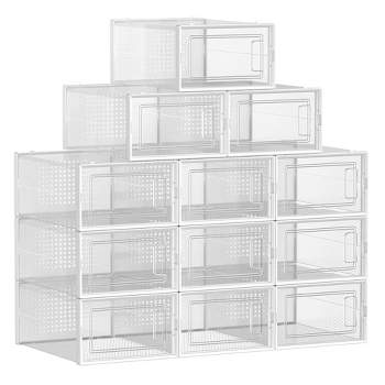 MYCEE Stackable Wardrobe Shelves, Plastic Shelves, Closet Shelf, Storage  Organiser, Shelf Rack, Stackable Shelf Rack 