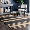 Nuloom Sierra Awning Stripes Indoor Area Rug, 5' x 8', Charcoal - image 2 of 4