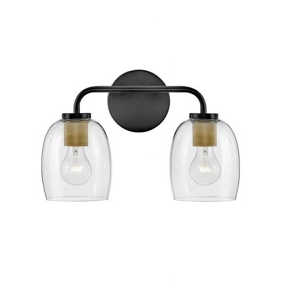 Lark Percy 2 - Light Vanity in  Black/Lacquered Brass