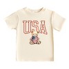 The Juniper Shop USA Bear Toddler Short Sleeve Tee - 5T - Cream - 2 of 4