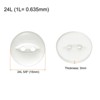 Unique Bargains Round Resin 2-Hole Fish Eye Craft Replacement Sewing Button 10 Pcs - 2 of 4