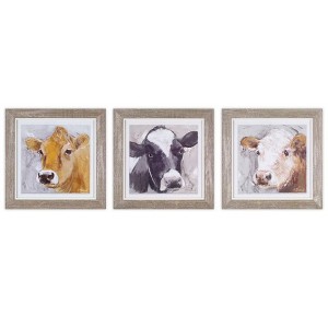 Melrose Framed Cow Print (Set of 3) - 1 of 3